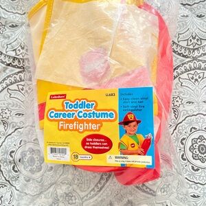 Lakeshore Toddler Firefighter Costume in Yellow and Red